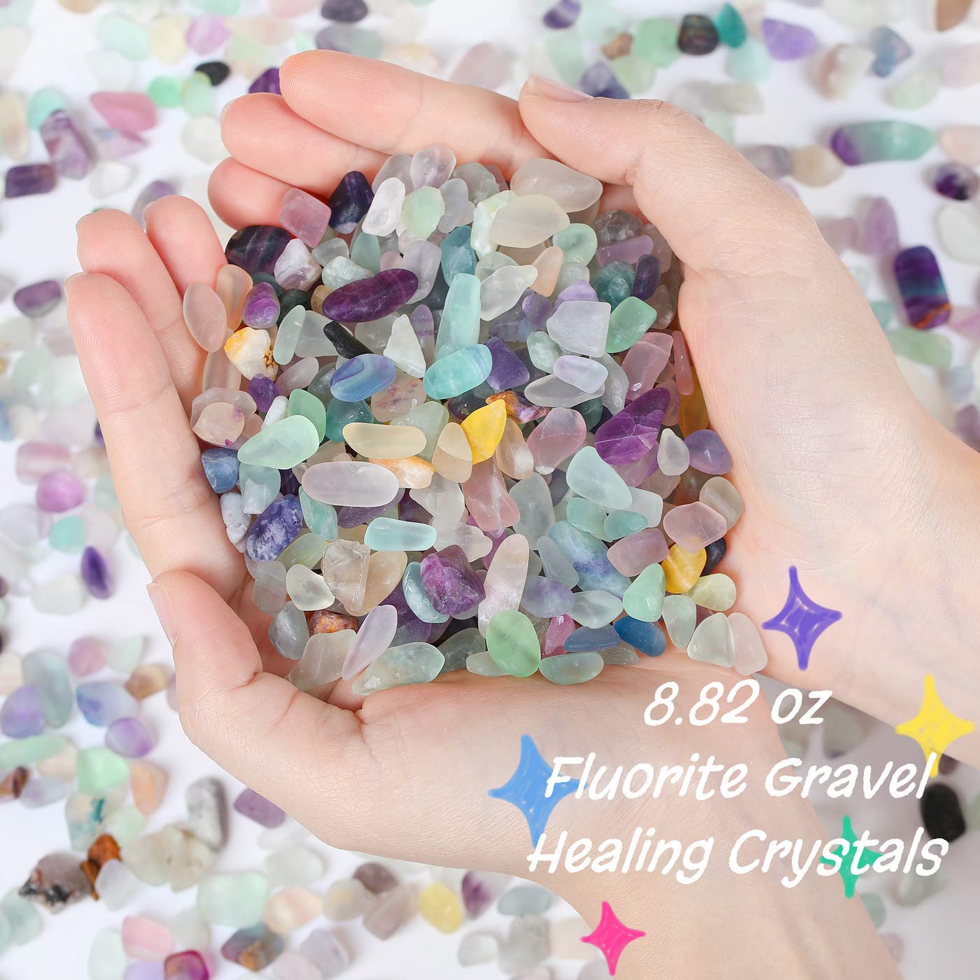 Fluorita para fuente y paisaje en miniatura de QINJIEJIE.