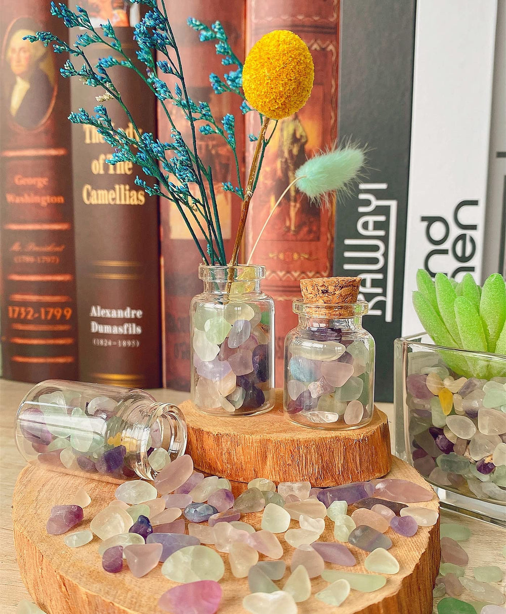Fluorita decorativa para jardines en macetas y plantas.