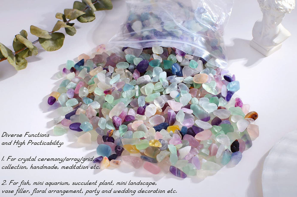 Piedras fluorita para peceras, mejora estética y ambiente.
