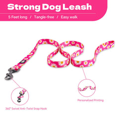 QQPETS harnais polyester anneau zinc forme D durable.