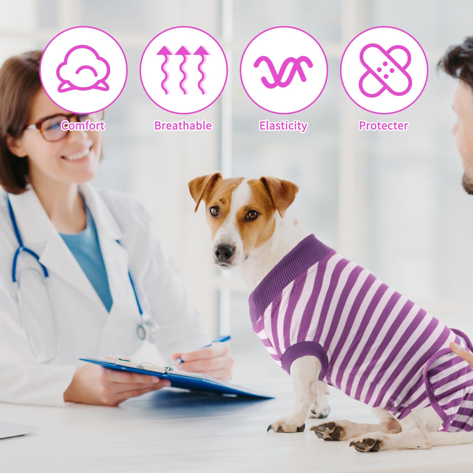 QUEARN conjunto de dos estilos en tallas S a 2XL para perros y gatos.