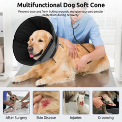 Queenmore cono-perro-xl-proteccion-efectiva evita lamidos durante recuperación