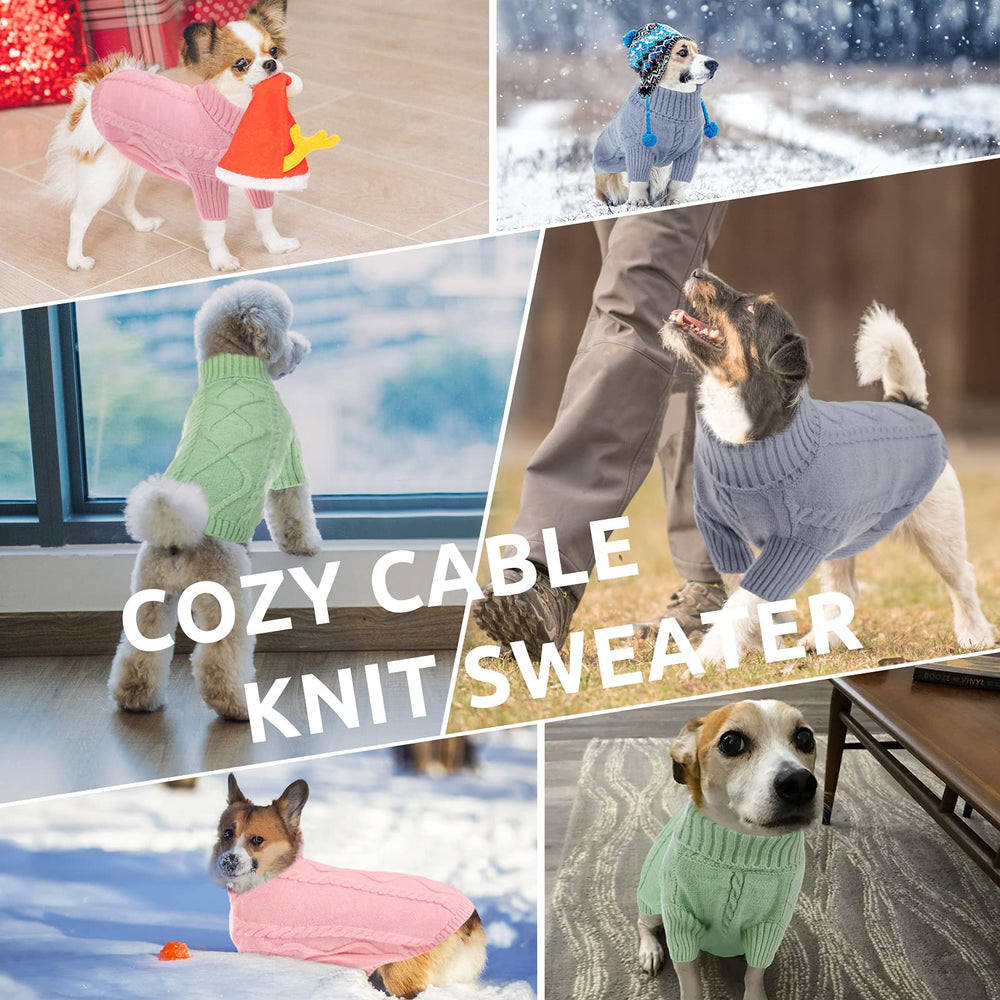 Queenmore suéter perro para perros pequenos verde, ideal para razas pequeñas.