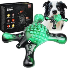 Quizvi Hueso nylon duradero con sabor bacon para masticadores fuertes, juego prolongado.