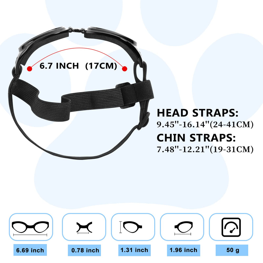 Gafas QUMY para perro con correa ajustable para ajuste cómodo