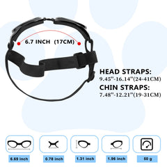 QUMY gafas para perros, protegen frente a polvo y suciedad en caminatas