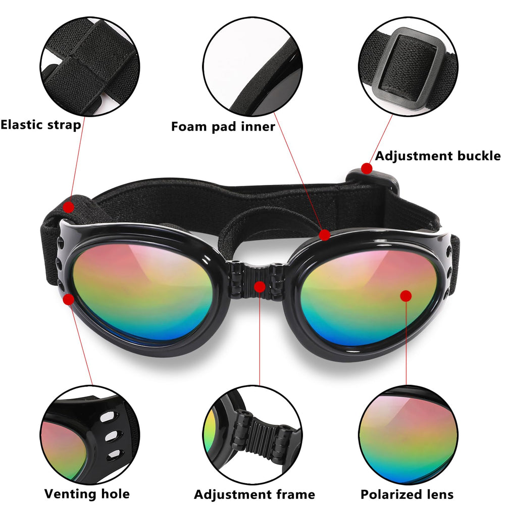 QUMY gafas para perros, protección contra viento durante salidas al aire libre