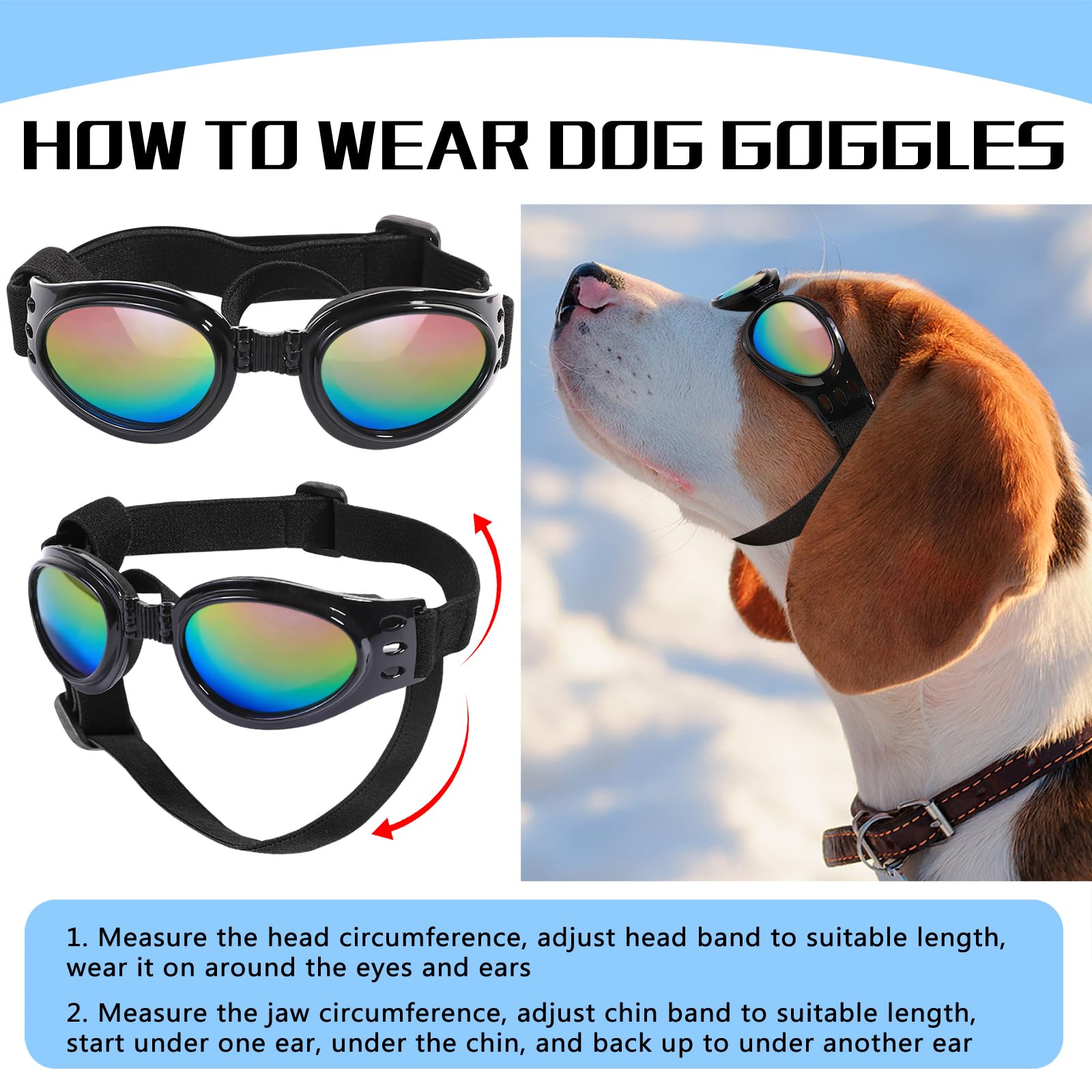 Gafas QUMY para perros ideales para moto y coche