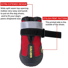 QUMY Zapatos para perros con suela antideslizante para mayor tracción