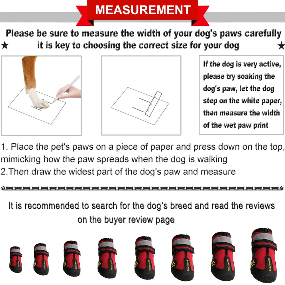 QUMY Zapatos para perros grandes con suela antideslizante para mayor tracción.