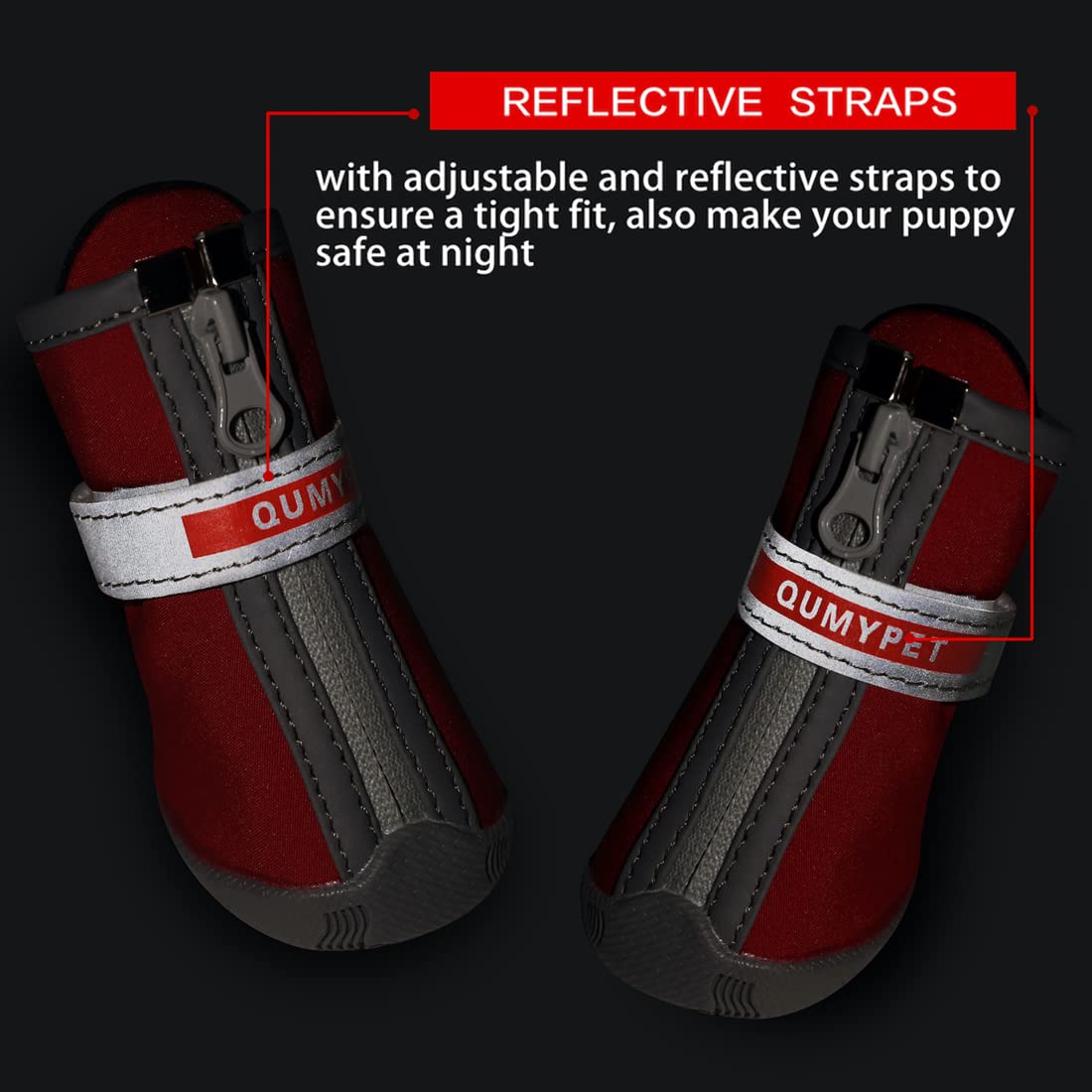 QUMY zapatos protegen las patas frente a pavimentos ásperos y calientes