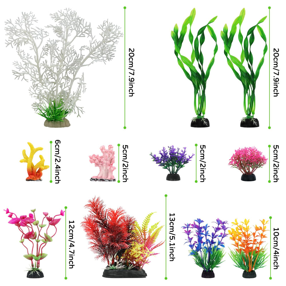 QUOZUO coral de resina naranja para acuario, añade contraste y profundidad.
