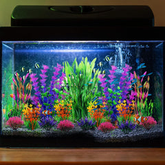 QUOZUO decoración para acuario, refugio para peces y entorno natural