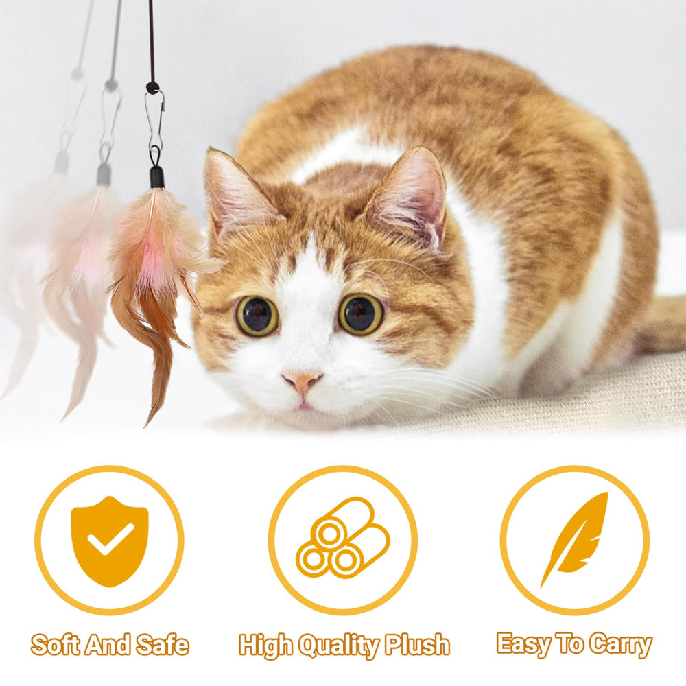 QUOZUO bolas para gatos, favorecen salto y juego interactivo seguro