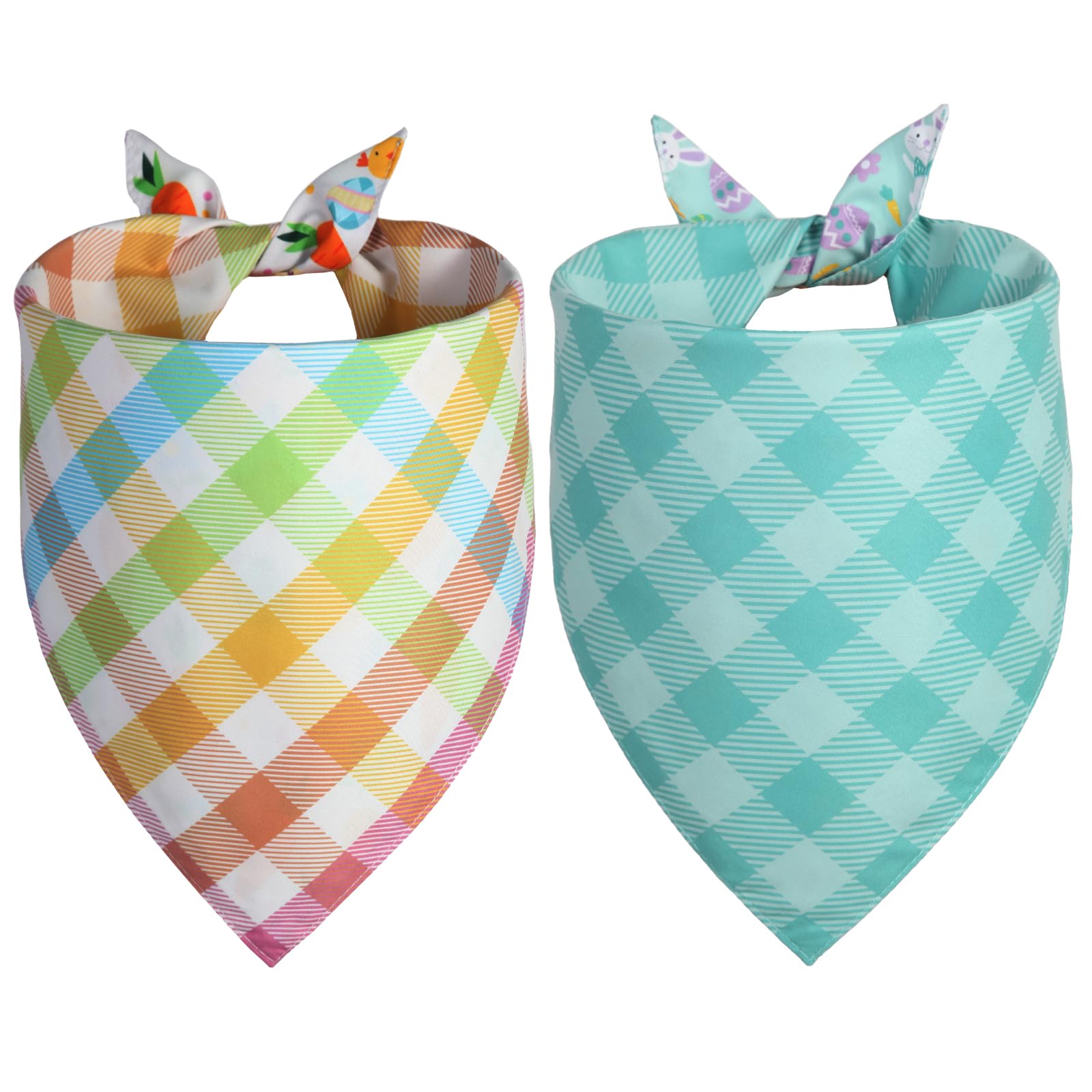QUQULE bandana de Pascua para perro, dos caras, versátil para actividades al aire libre.
