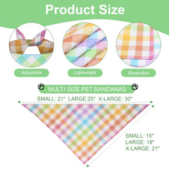 Bandana reversible QUQULE para perro, dos caras, estilo versátil para cualquier ocasión