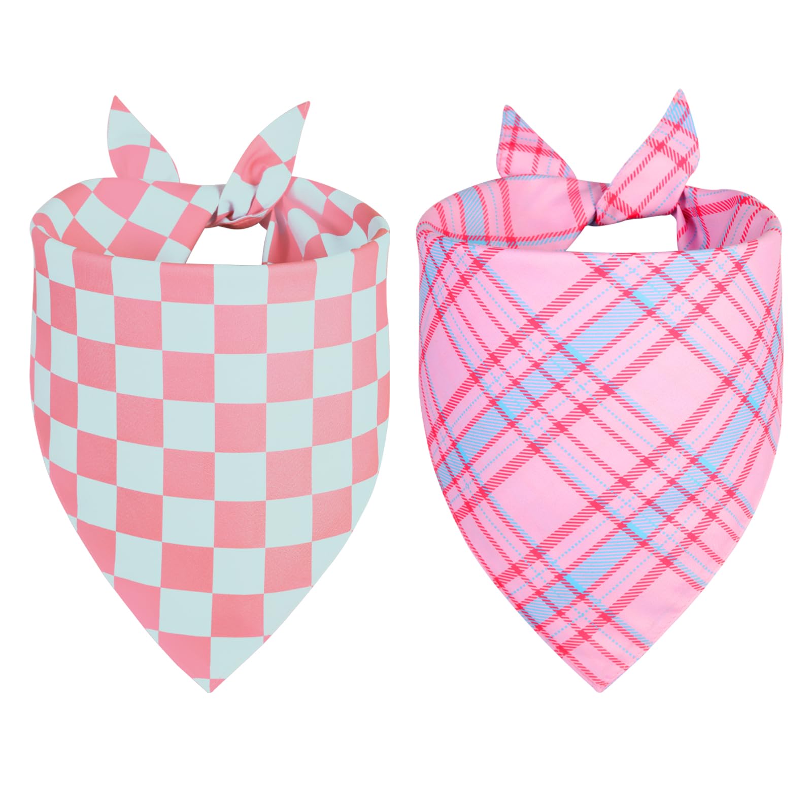 Bandana QUQULE para perro en rosa primavera, ideal para paseos diarios