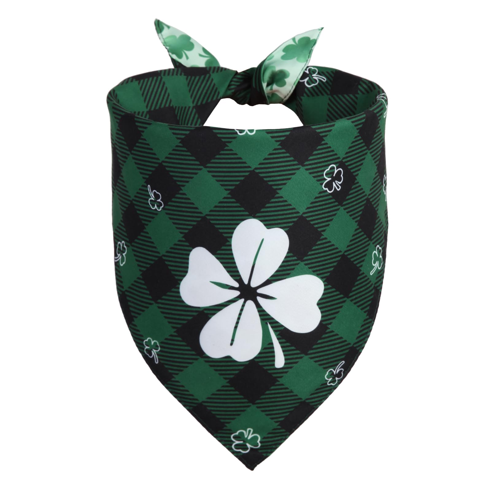 Bandana QUQULE para perro con diseño de trébol verde para sesiones de fotos