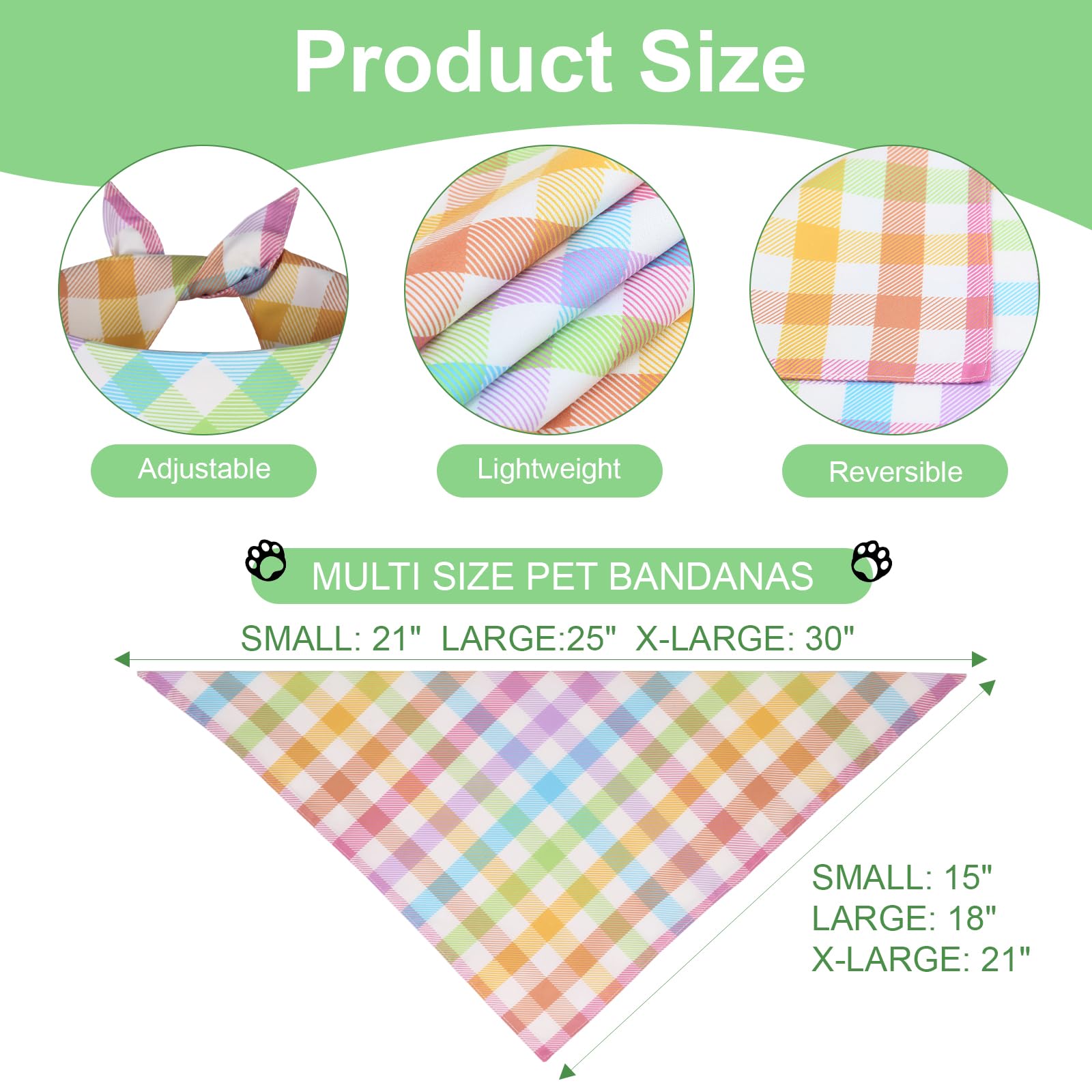 QUQULE bandana para perro, talla pequeña, ajuste cómodo para cuellos pequeños.