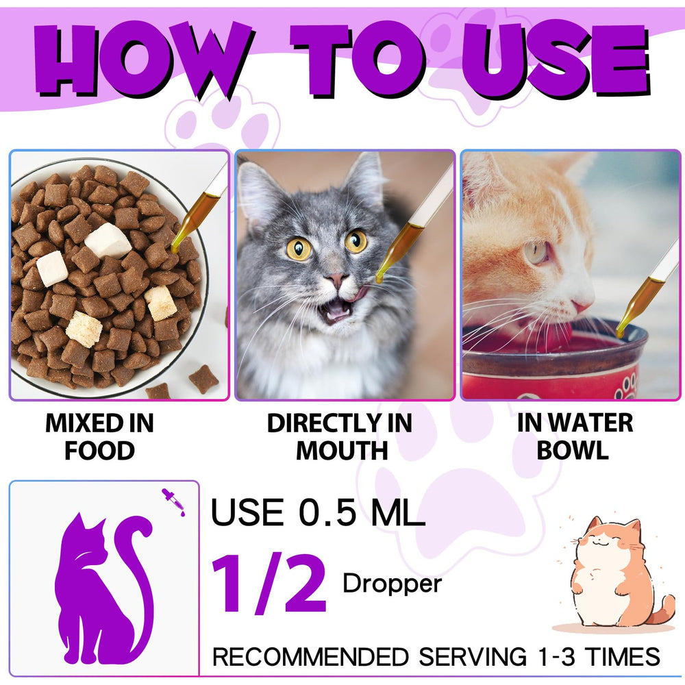 Forma líquida de fácil absorción de QwsYaay para gatos