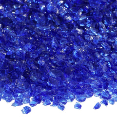 QYGL Vidrio triturado azul cobalto para arte en resina, añade profundidad y textura.