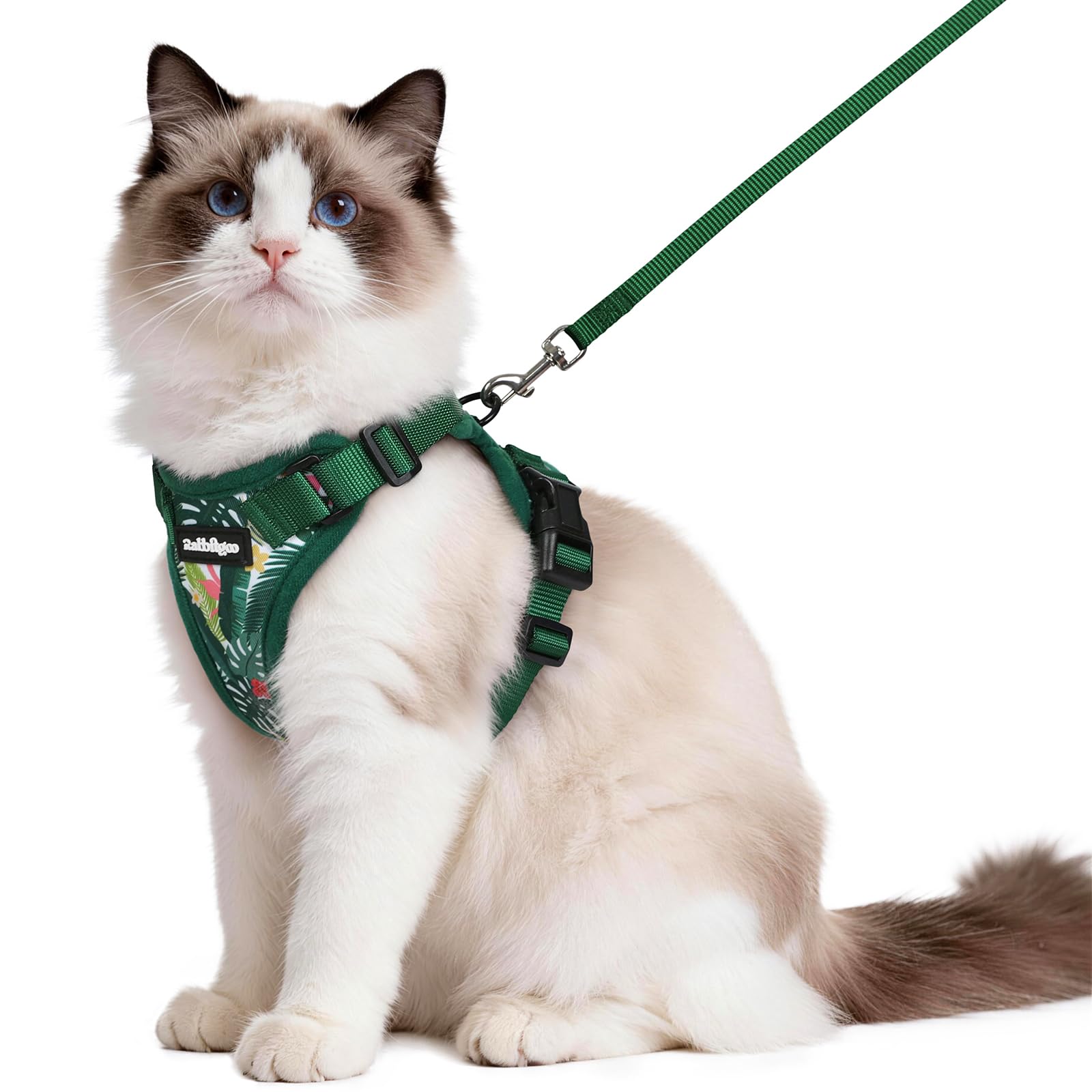 rabbitgoo arnés-gato-paseo: ajuste cómodo y seguro para paseos.