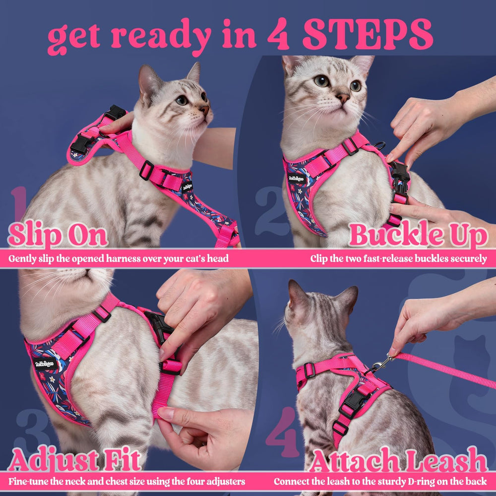 Arnés Rabbitgoo para gatos, ideal para visitas al veterinario y salidas