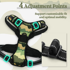 Arnés Rabbitgoo con asa de control superior para manejo preciso.