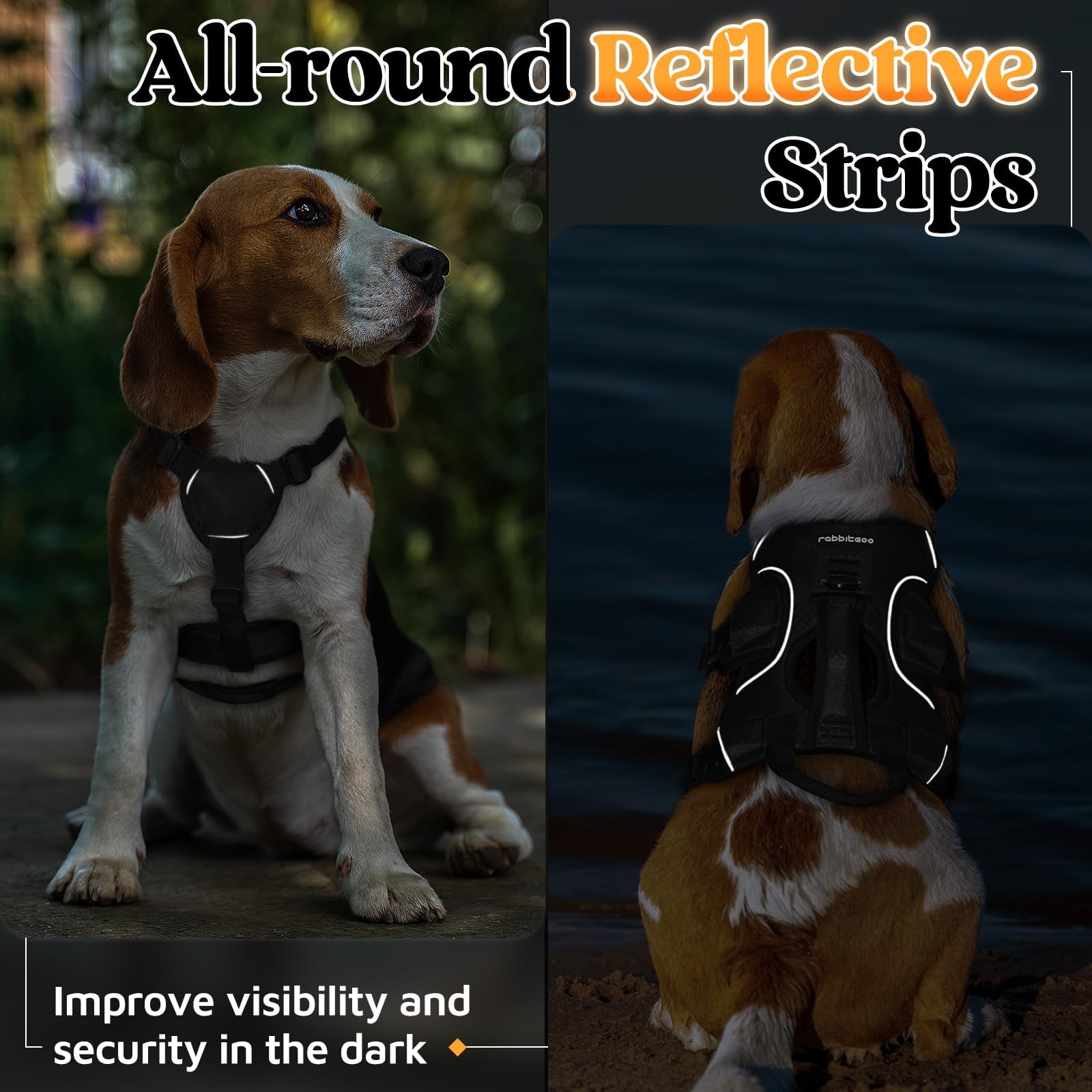 Arnés rabbitgoo ideal para paseos y senderismo con mejor agarre.