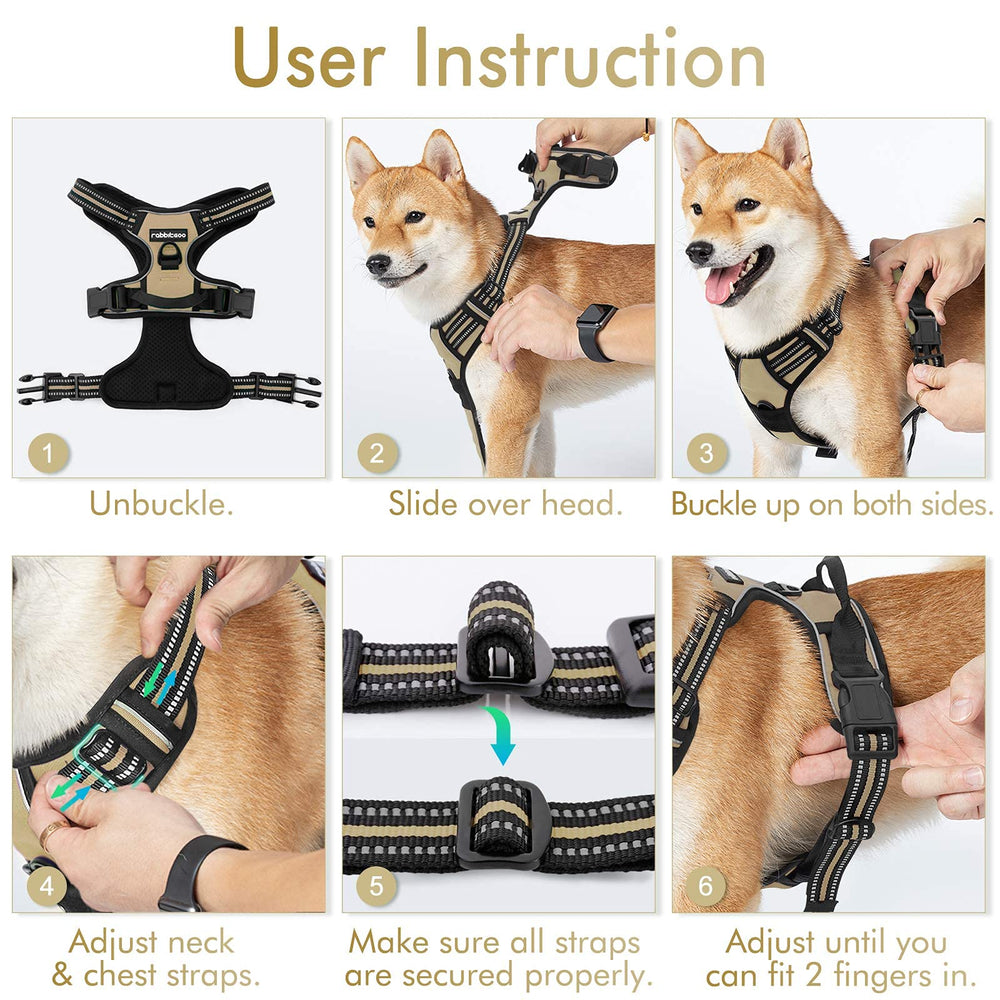 Arnés rabbitgoo ideal para uso diario al aire libre y paseo cómodo.