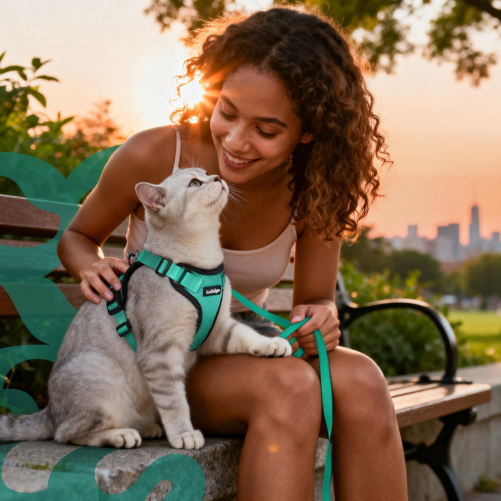 Rabbitgoo conjunto para usos interiores y exteriores, cómodo y seguro.