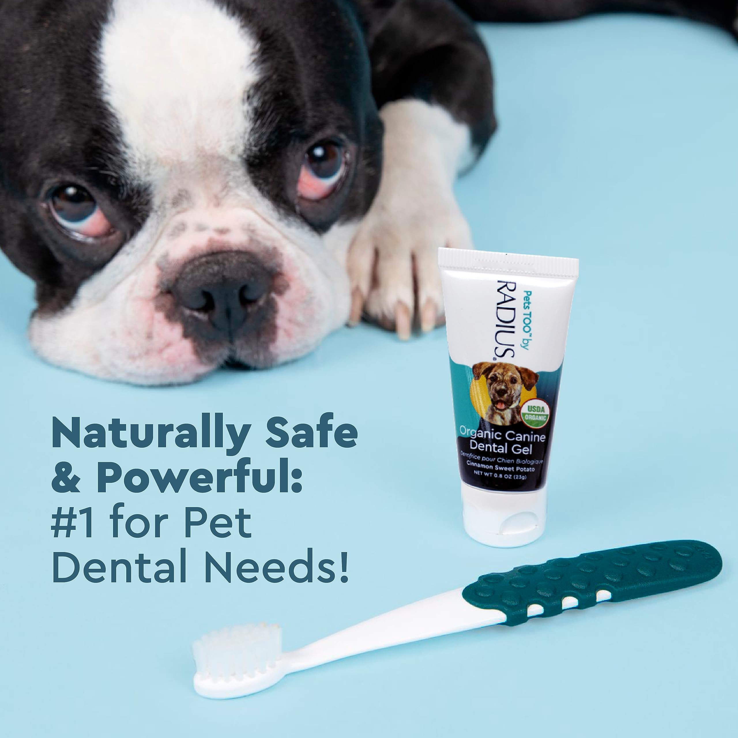 Fórmula natural de RADIUS sin químicos agresivos para perros.