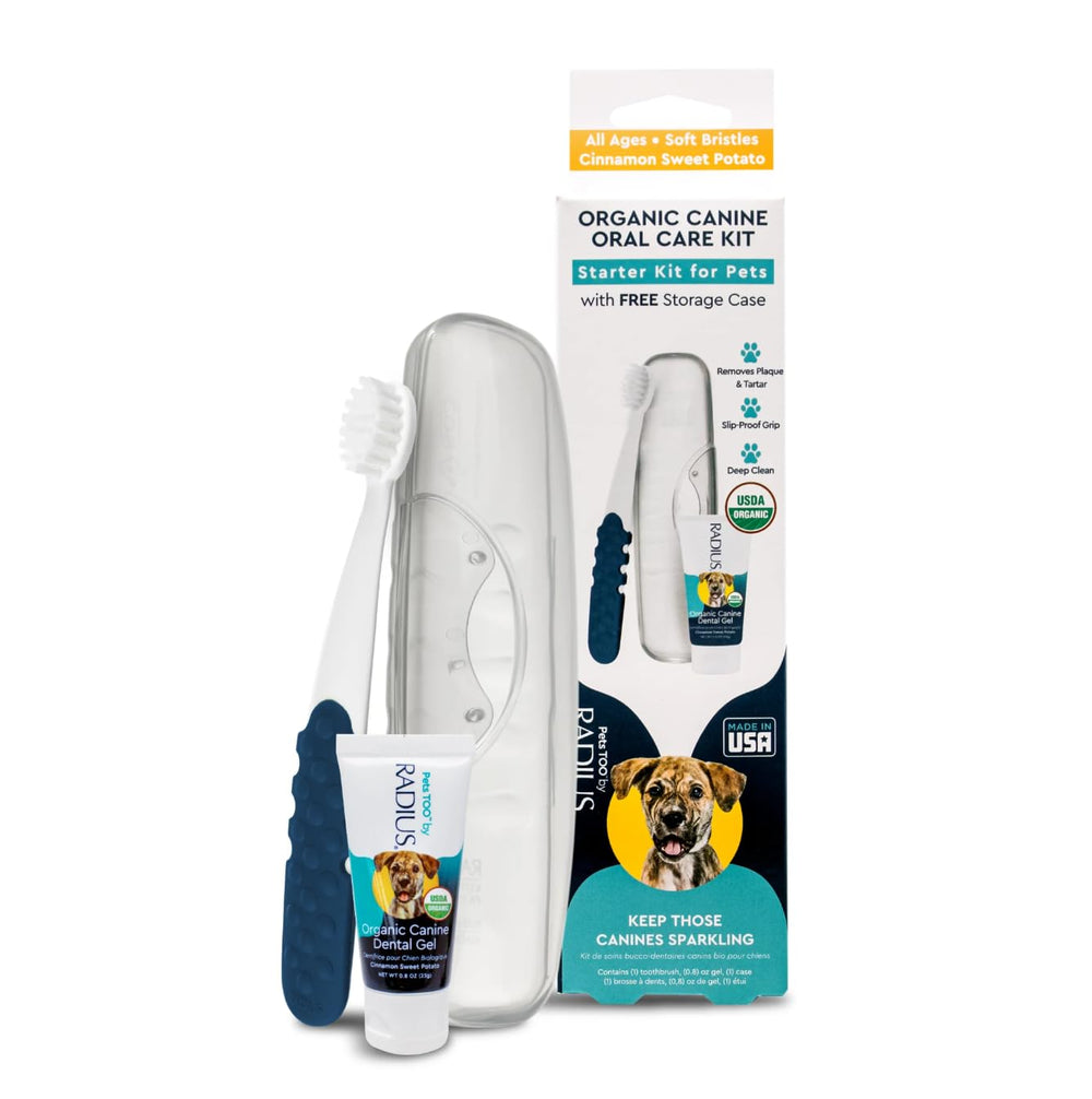 Radius kit dental con tubo de pasta 0,8 oz, práctico para viajes.