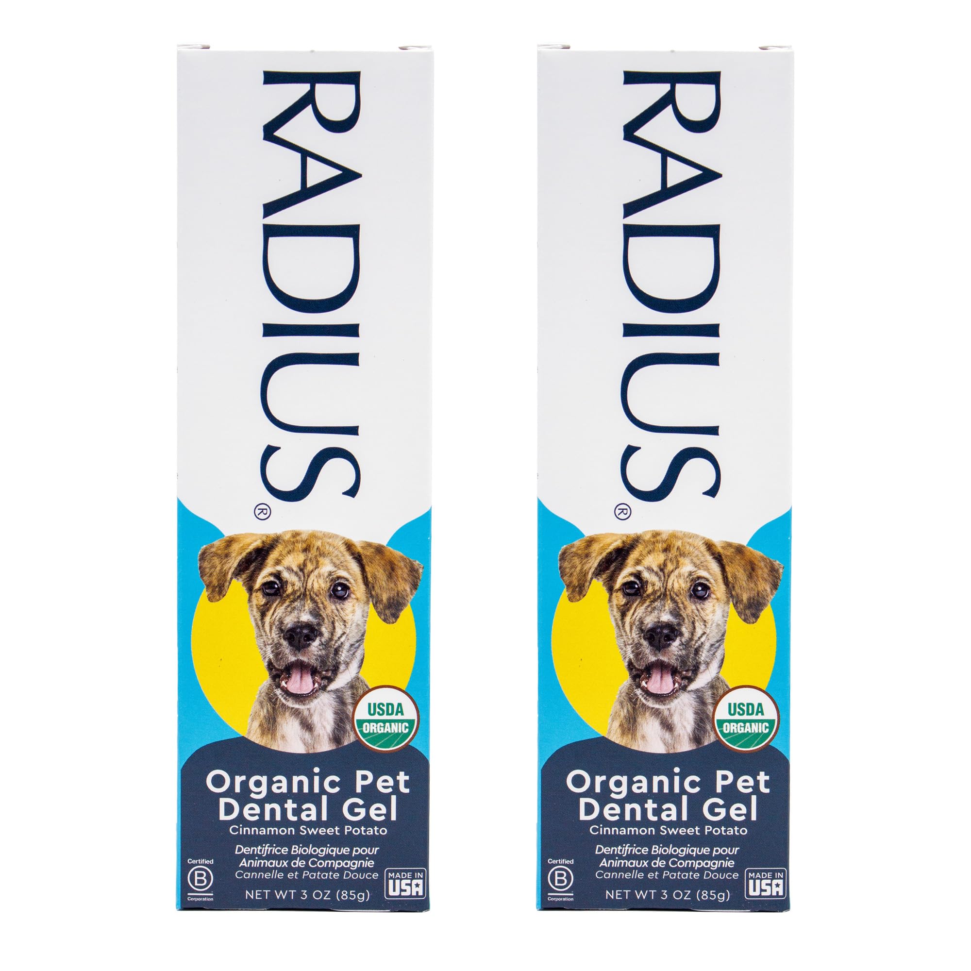 Radius Canine pasta dental en tubo de 3oz para higiene diaria suave