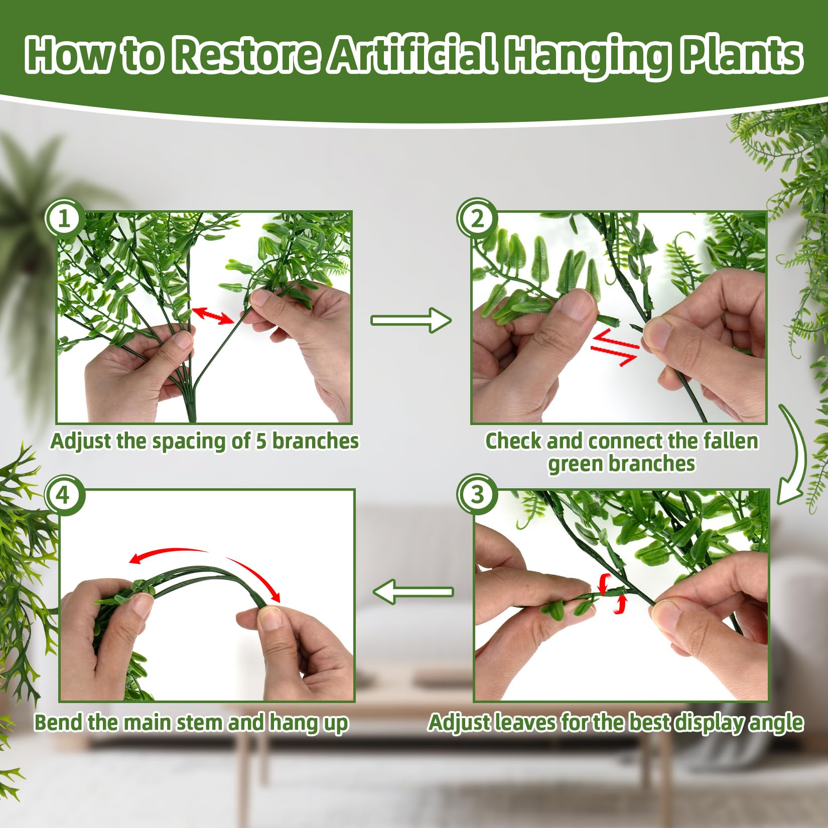 RAINFLOW plantas artificiales para tanque de reptiles, cobertura completa y mantenimiento sencillo.