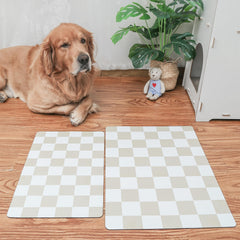 Ralxion Alfombrilla absorbe derrames, diseño a cuadros para un área limpia