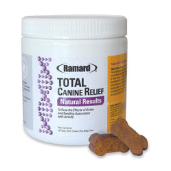 Ramard Total Canine Relief bocadillos suaves sabor, apoyo diario a articulaciones y movilidad.