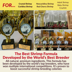 Rare Shrimp ecosistema microbiano estable que mantiene agua equilibrada.