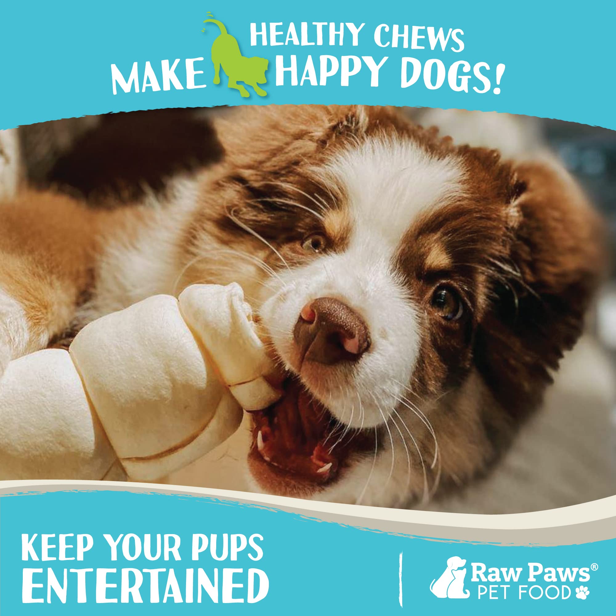 Raw Paws cuatro unidades, tamaño práctico para sesiones de entrenamiento.