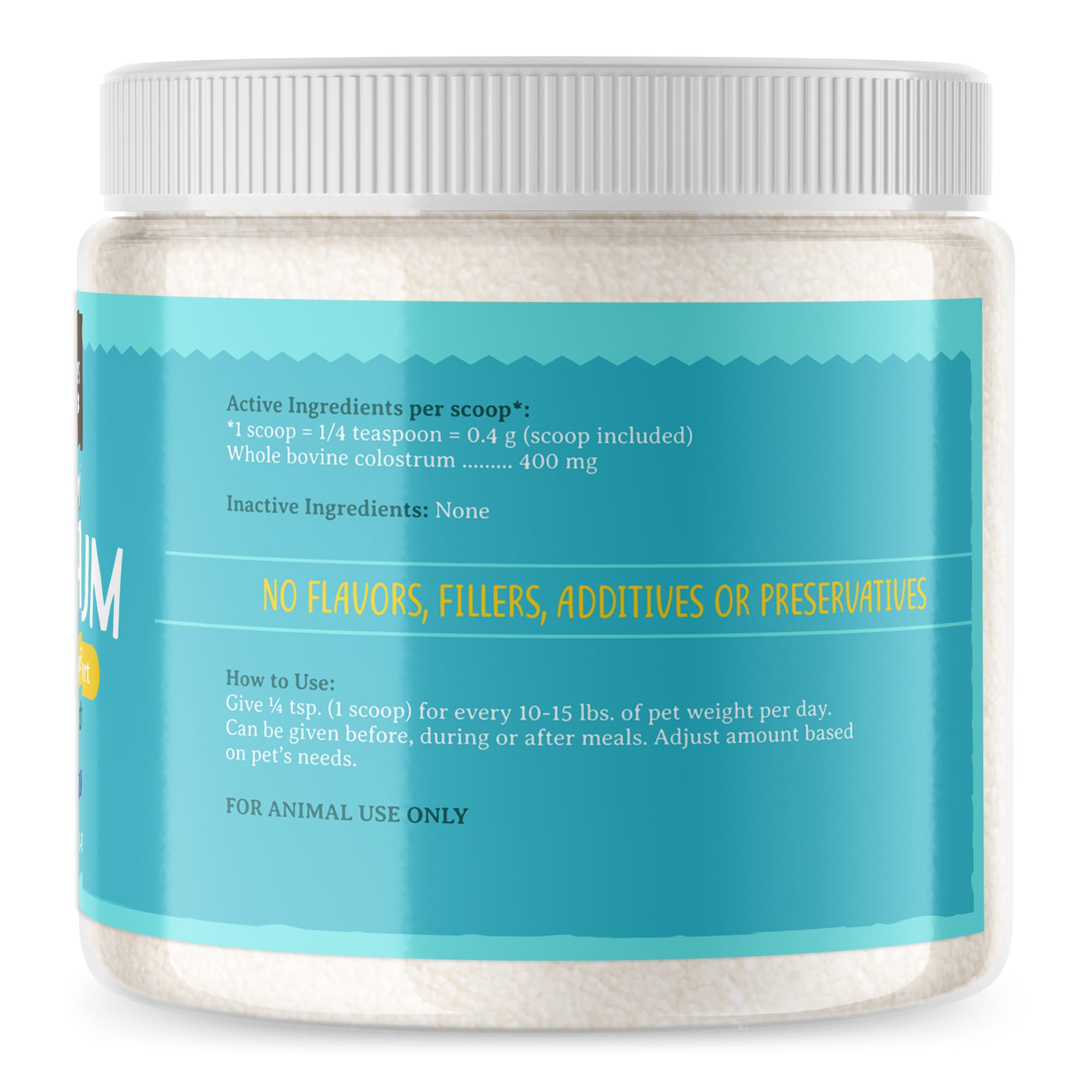 Raw Paws Colostro bovino, polvo puro sin aditivos para consumo