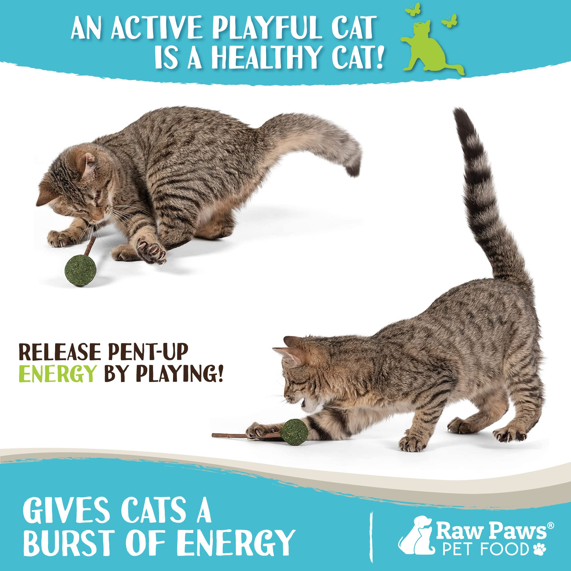 Raw Paws piruletas para reducir el estrés de gatos durante viajes y visitas.