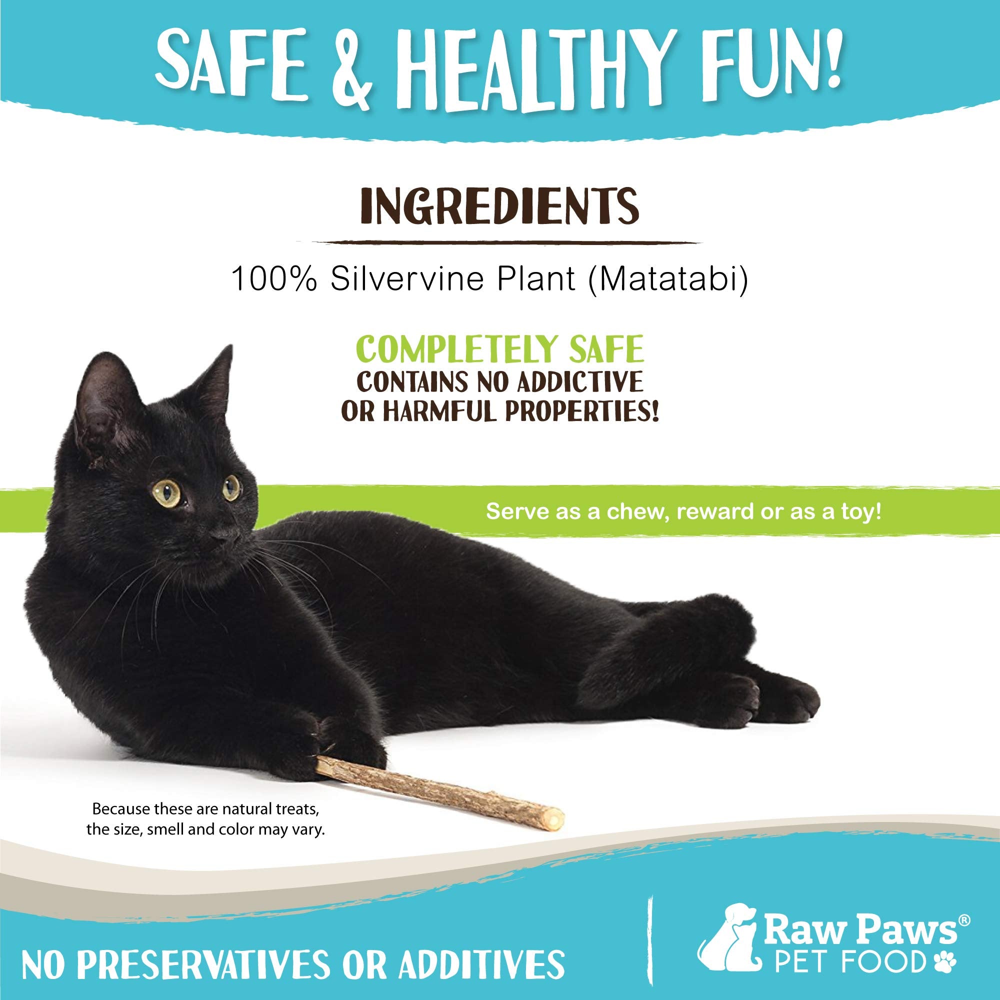 Raw Paws palitos matatabi promueven relajación y reducen el estrés del gato