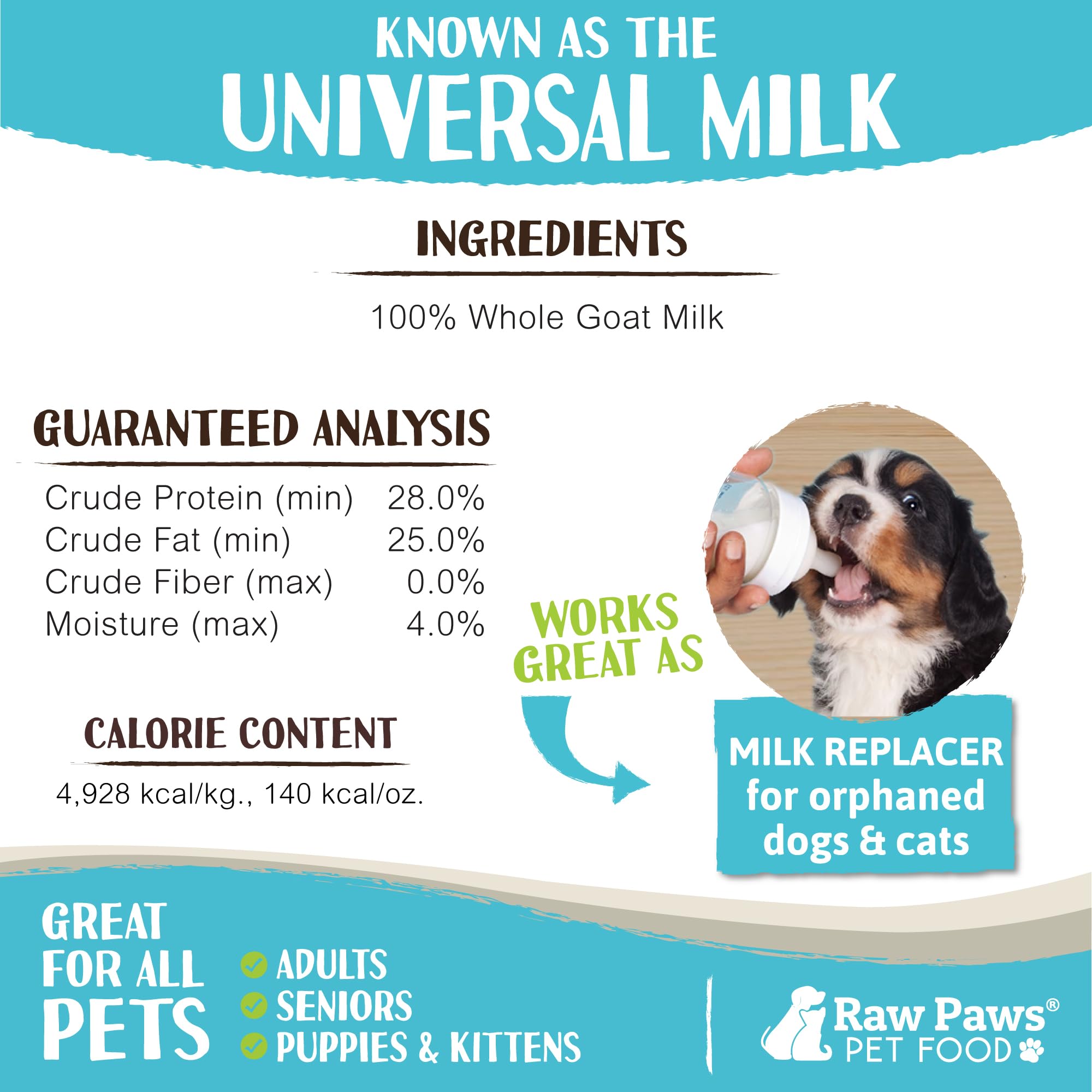 Raw Paws topper de alimento para perros y gatos, aporta sabor y nutrición