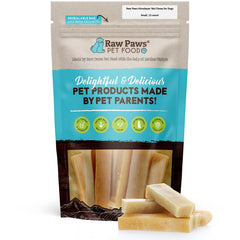 Raw Paws masticables de yak Himalayo para perros pequeños en empaque de 12, ideal para morder