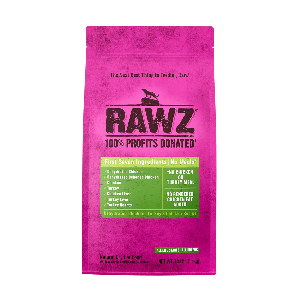 Rawz deshidratado: granulos crujientes para gatos activos