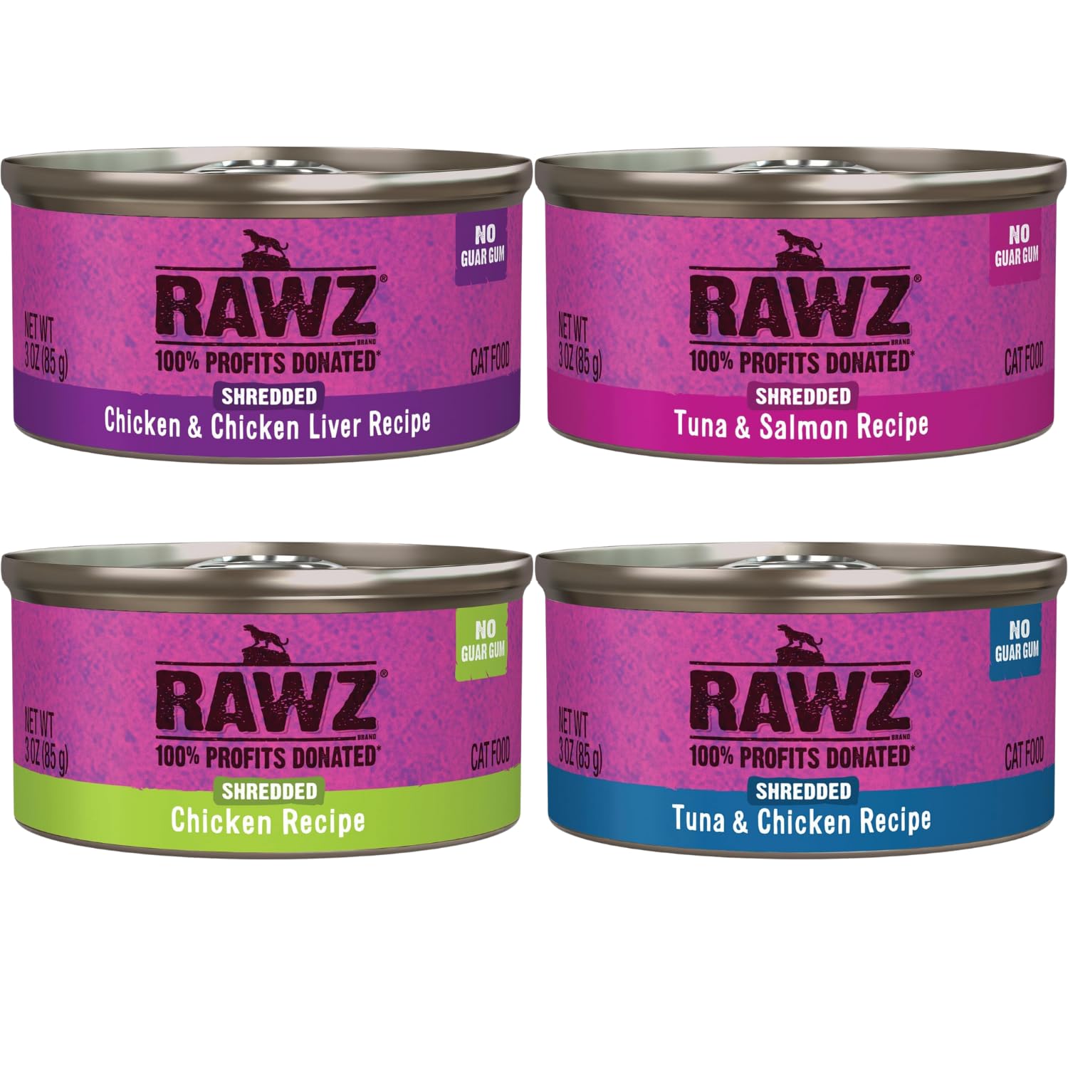 Rawz gato lata 3oz pollo hígado, opción sabrosa para la dieta