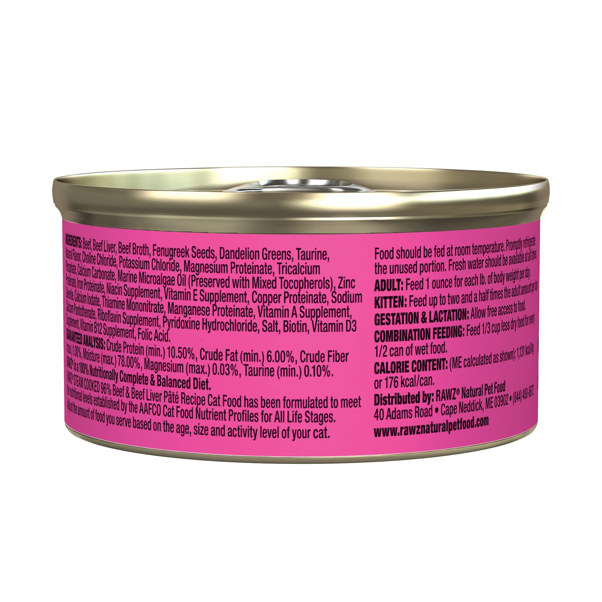 RAWZ pate para gatos con alto contenido de humedad para hidratación diaria