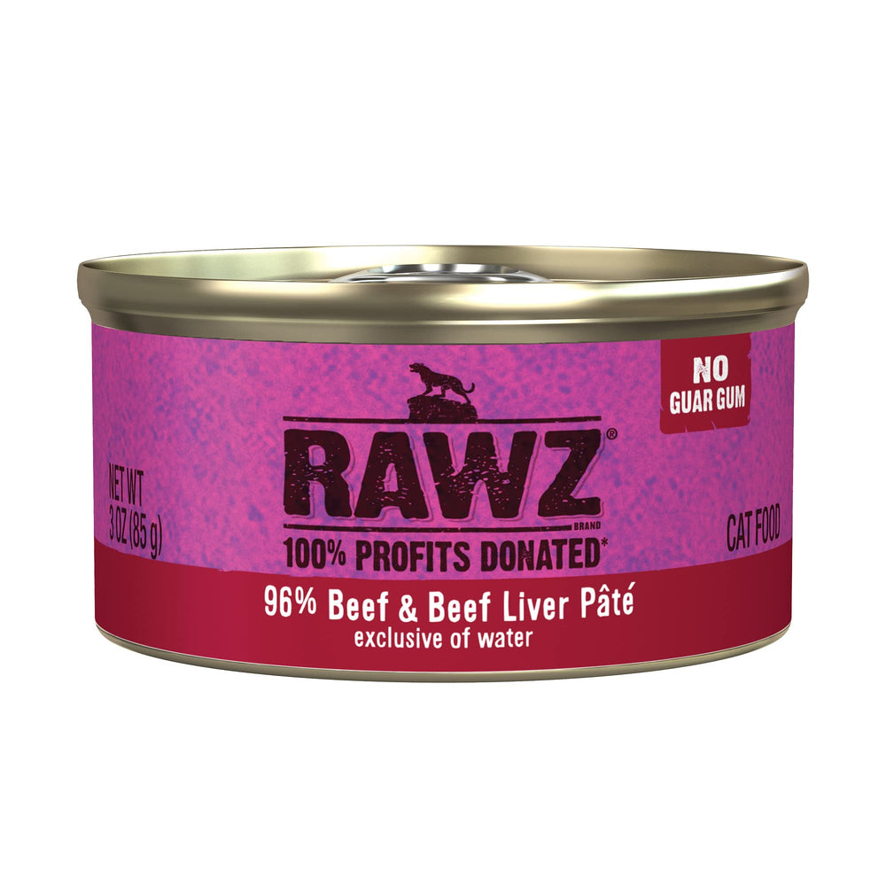 RAWZ pate para gatos con carne real como primer ingrediente, sabor natural