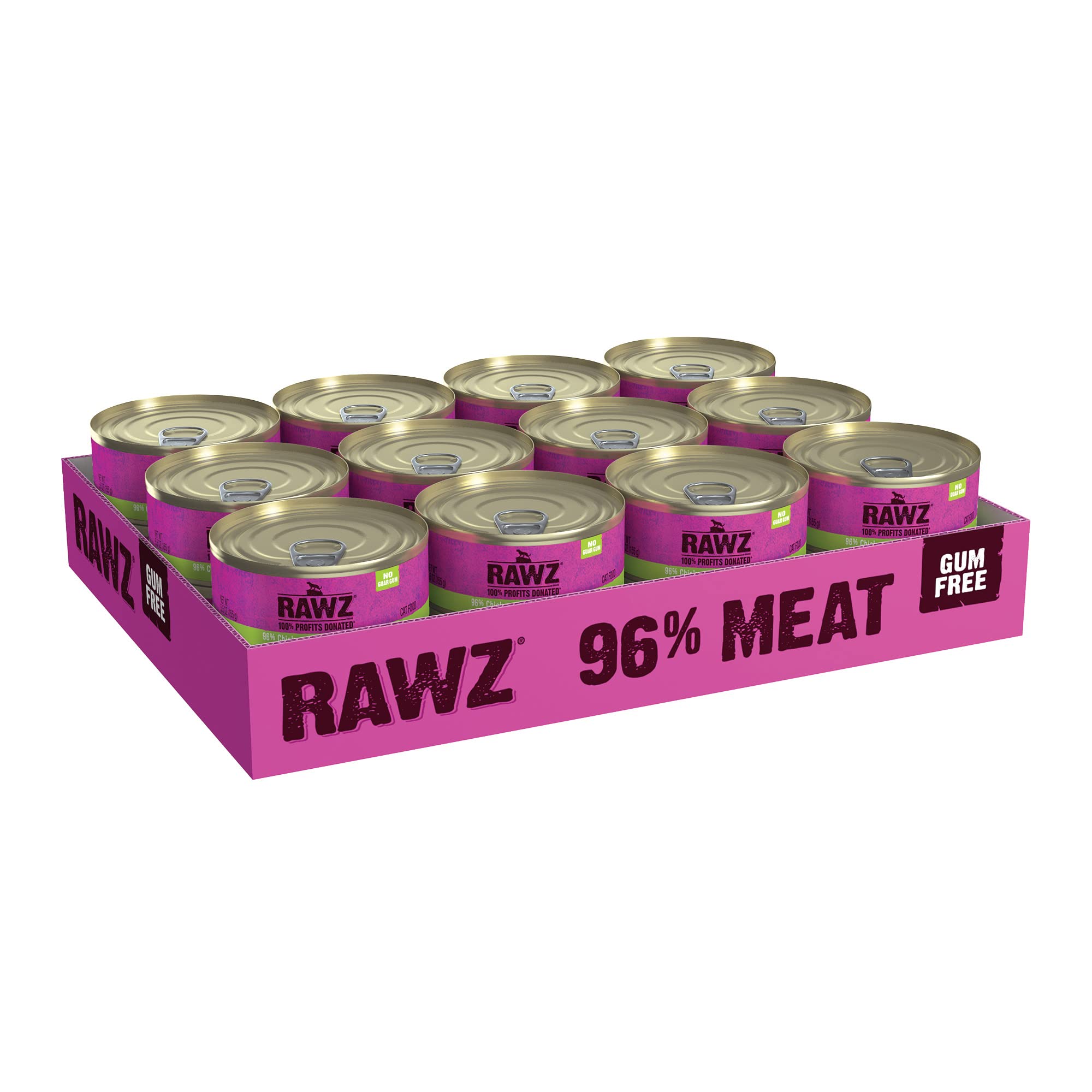 Rawz Pate Natural para gatos: lata de hígado, textura suave para comer.