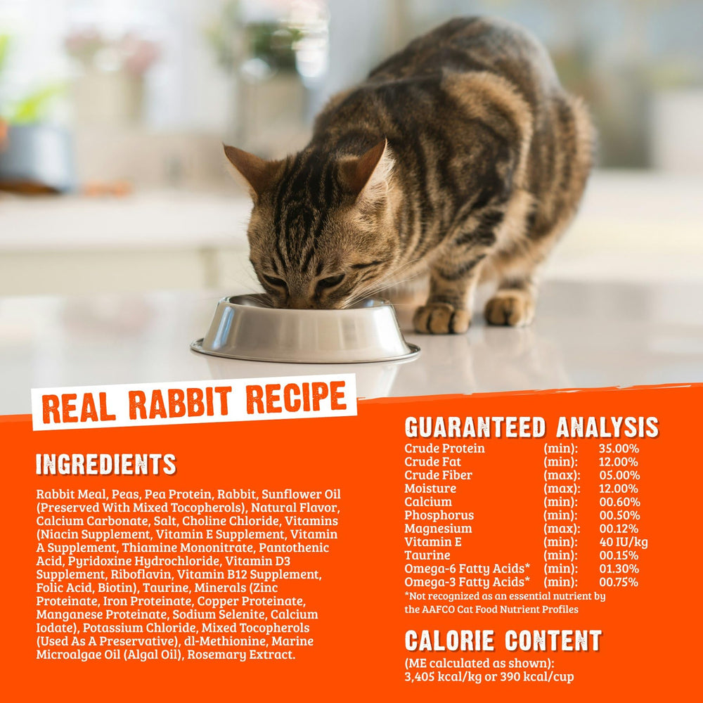 Rawz Real Rabbit ingredientes naturales sin rellenos innecesarios.